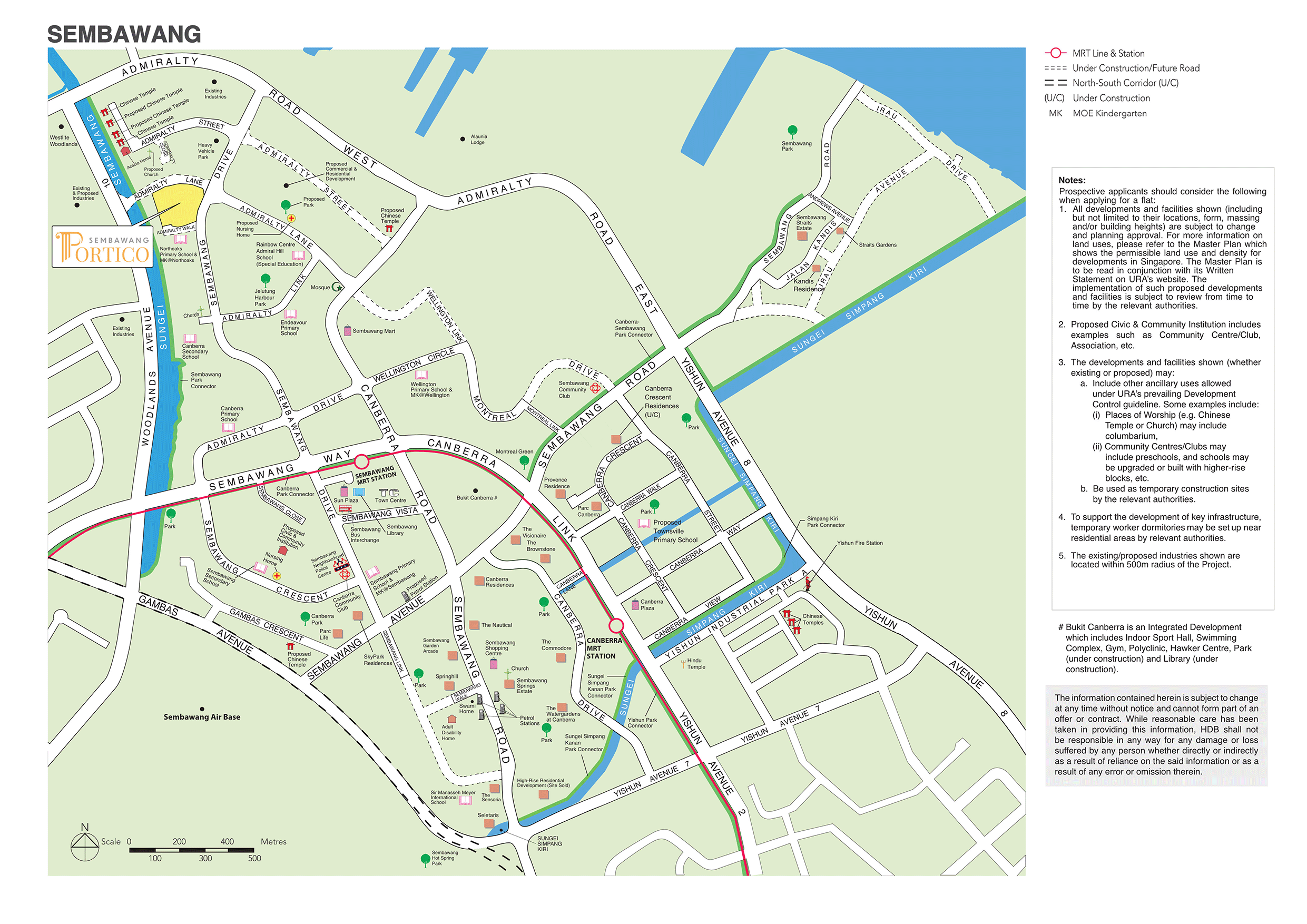 Map of Sembawang Portico